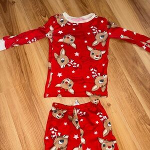 Red Reindeer Kids Pajamas